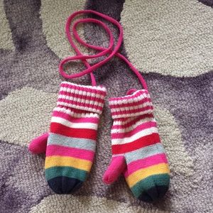 Fleece lined mittens